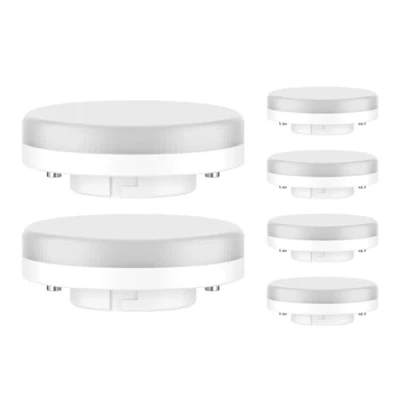 Obrázek ledscom.de 6 kusů GX53 LED žárovek, teplá bílá (2700 K), 4,2 W, 372lm, 96, matná