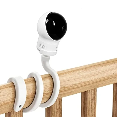Obrázek Držák Babyphone pro eufy SpaceView/eufy Spaceview S/eufy Babyphone, flexibilní stojan na monitor miminko dětský pokoj postýlka ohraničení
