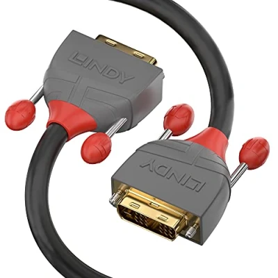 Obrázek LINDY 36222 2m DVI D Dual Link Kabel, anthra Line Grau