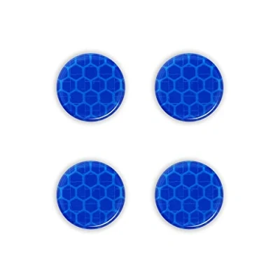 Obrázek 4R Quattroerre.it 5463 Reflektierende 3D Aufkleber Diamond Refractive Stickers, Blau Kreise, 4 Stück Durchmesser 30 mm
