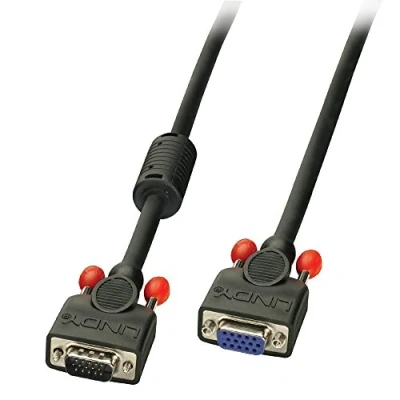 Obrázek LINDY 36394 VGA kabel M/F, černý 3 m