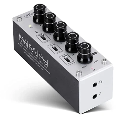 Obrázek InLine 99204I AmpEQ mobilní, Hi Res Audio zesilovač sluchátek a ekvalizér, 3,5mm jack, s akumulátorem