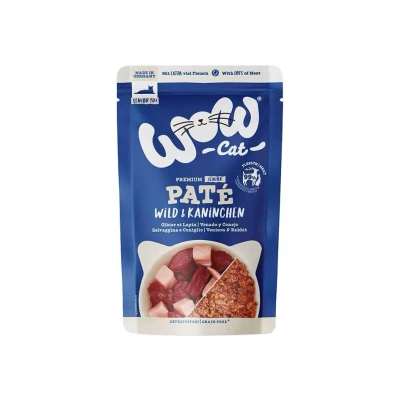 Obrázek Kapsička WOW Cat Paté Senior zvěřina a králík 125g