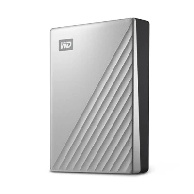 Obrázek WD My Passport Ultra for Mac externí pevný disk 6 TB (mobilní úložiště, software ke stažení, ochrana heslem, kompatibilní s Mac, snadné použití) stříbrný