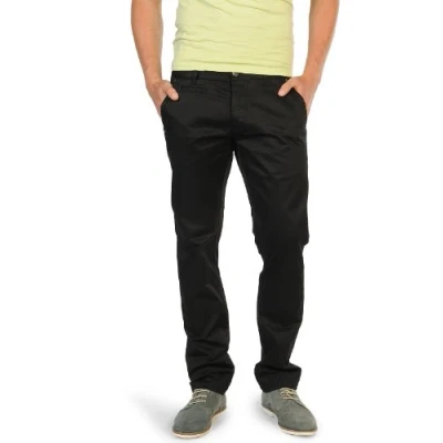 Obrázek Selected Homme pánské kalhoty 16024679 Three Store Black chino Pants Rovné nohavice 32W x 32L černá (Black)