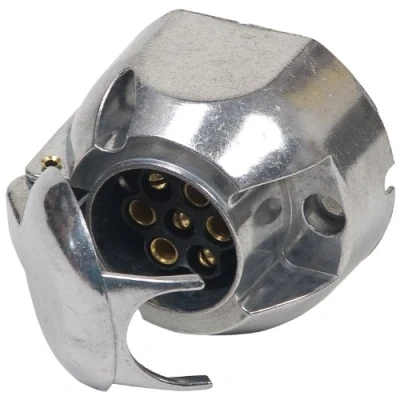 Obrázek Cartrend UNITEC 01401 zásuvka 7pólová, kov
