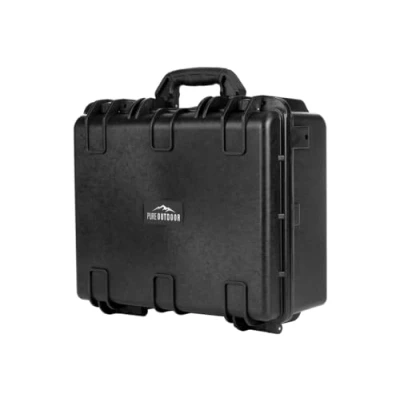 Obrázek Monoprice Wetterfeste Hartschalenkoffer mit anpassbarem Schaumstoff stoßfest, IP67 Level Staub und Wasserschutz bis zu 1 Meter Tiefe, 48,3 x 40,6 20,3 cm, 28,5 Liter, Schwarz Pure Outdoor
