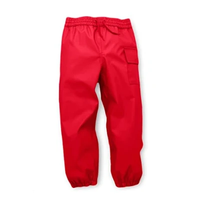 Obrázek Hatley Dívčí kalhoty do deště Splash Pants, červená