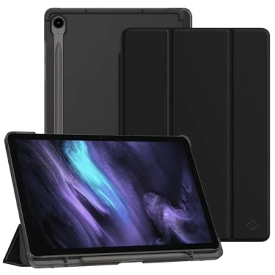 Obrázek Fintie pouzdro pro Samsung Galaxy Tab S9 FE 10. 9 palců/tablet 11 palců 2023 s držákem na tužky, ultratenké ochranné průsvitnou zadní stranou Cover a funkcí automatického