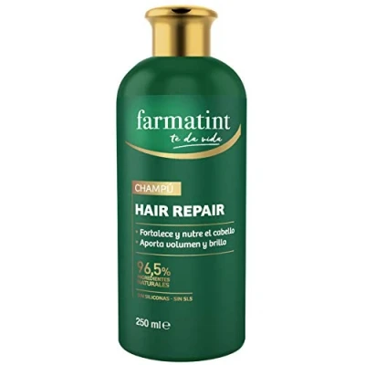 Obrázek Farmatint Shampoo, 96,5 Prozent natürliche Inhaltsstoffe, stärkt und pflegt das Haar, ohne Silikone, SLS frei, 250 ml