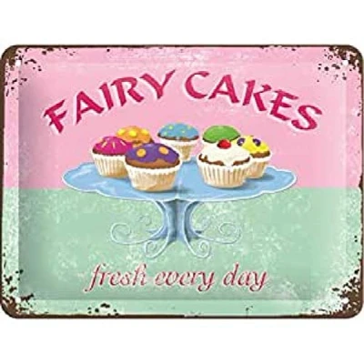 Obrázek FAIRY CAKES fresh every day plechová cedule 30 x 40 cm Druh: 20388