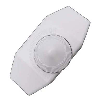 Obrázek LED stmívač (otočný stmívač) 1 60 wattů plynule stmívatelný / stmívání pro stmívatelné žárovky stmívací spínač šňůrový mezistmívač tichý (černý)