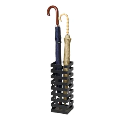 Obrázek Yamazaki 2363 BRICK Schirmständer, schwarz, Stahl, Minimalistisches Design, 15 x 43 cm (LxBxH)