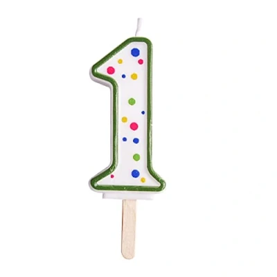 Obrázek PME CA041 svíčka, zelená, velká, plast, 6,3 cm