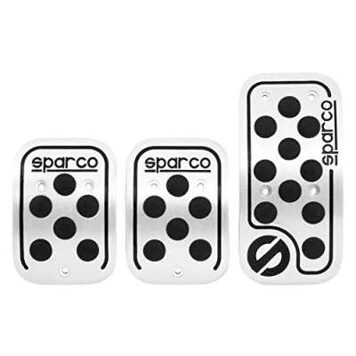 Obrázek Sparco SPC0406BK hliníkové racing pedály s protiskluzovou gumou, černé