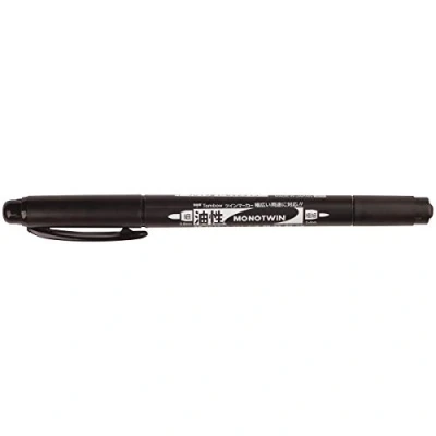 Obrázek Tombow Fineliner Mono twin se dvěma špičkami černý, 1 kus (1 balení)