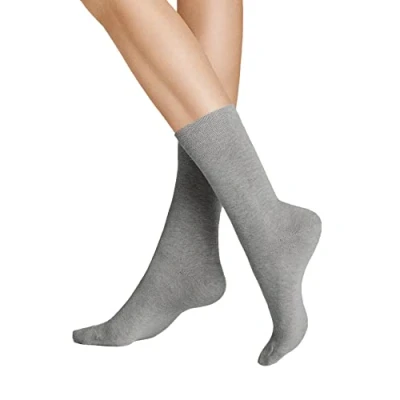 Obrázek Hudson Dámské ponožky 005120 RELAX COTTON, RELAX, pletenina, z 97 % bavlny, elastický pas bez gumy, komfortní tlaku, velmi vysoký podíl Stříbrná (0502)