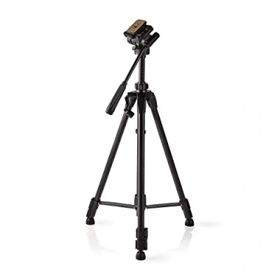 Obrázek Stativ Maximale Belastbarkeit: 2.5 kg Min. Arbeitshöhe: 60.5 cm Max. 147.5 3 Segmente Pan &amp; Tilt Tragetasche enthalten Selbstnivellierende Füße ABS/Aluminium