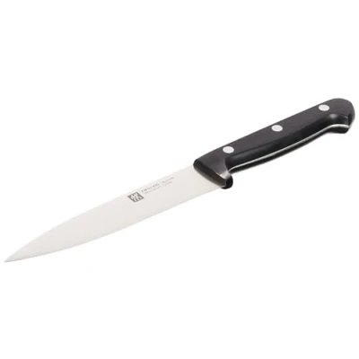 Obrázek ZWILLING Twin Chef nůž na maso, délka čepele: 16 cm, velký list čepele, speciální nerezová ocel/plastová rukojeť v designu nýtů, černá
