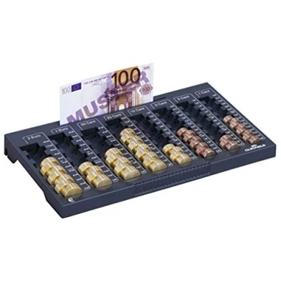 Obrázek Durable Počítadlo peněz Euroboard L, 324 x 190 34 mm, plast, antracit, 178058