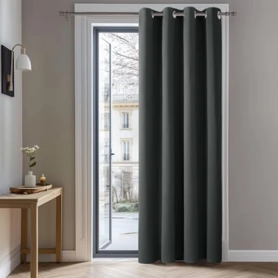 Obrázek Voálový závěs Deconovo UK s plátěným vzhledem