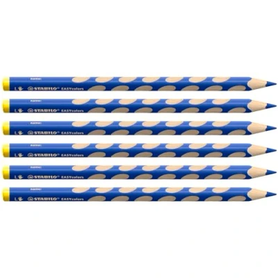 Obrázek Ergonomická pastelka pro leváky STABILO Easycolors balení 6 ks ultramarínová modrá