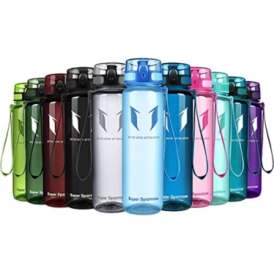 Obrázek Super Sparrow láhev na pití Tritan vodu 750 ml bez BPA ideální sportovní sport, voda, jízdní kolo, fitness, univerzální, outdoor lehká, trvalá