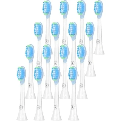 Obrázek Aster nasazovací kartáčky kompatibilní s náhradními Philips Sonicare profesionální elektrické hlavice kartáčku Classic Precision Clean, Fit Professional Care 16 kusů