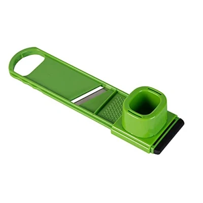 Obrázek Fackelmann 45583 Linea Verdura 2in1 Mini Gemüseschneider mit Paradit und Reibe aus Edelstahl, Kunststoff, Hellgrün