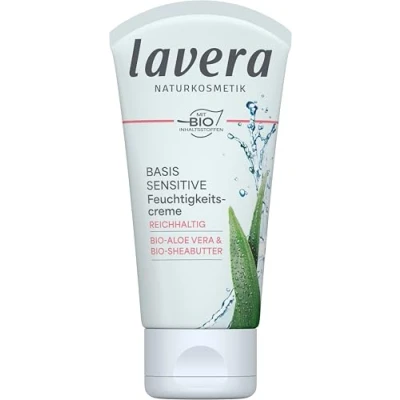 Obrázek Lavera Přírodní kosmetika Basis Sensitiv bohatý hydratační krém Bio Aloe Vera &amp; bambucké máslo, 1 x 50 ml
