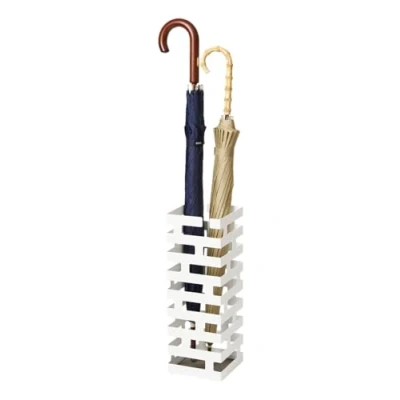 Obrázek Yamazaki 2362 BRICK stojan na deštník, bílý, ocel, minimalistický design, 15 x 43 cm (DxŠxV)
