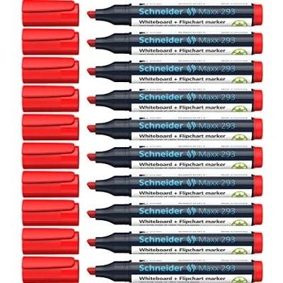 Obrázek Schneider Board pro/Flipchartmarker Maxx 293, Cap pro Off Ink, plnitelný, 1 + 4 mm, červená