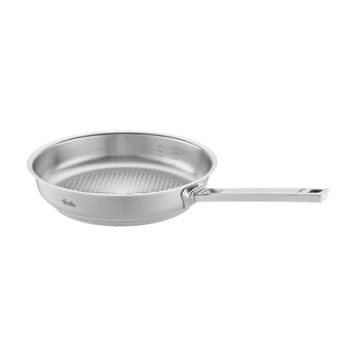 Obrázek Fissler Originální profesionální kolekce / pánev z ušlechtilé oceli (Ø 24 cm) s vnitřní stupnicí, plocha na pečení novogrill indukční stříbrná