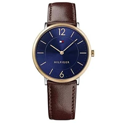 Obrázek Tommy Hilfiger Pánské náramkové hodinky Sophisticated Sport Analog Quarz kůže 1710354, modrá, Classic