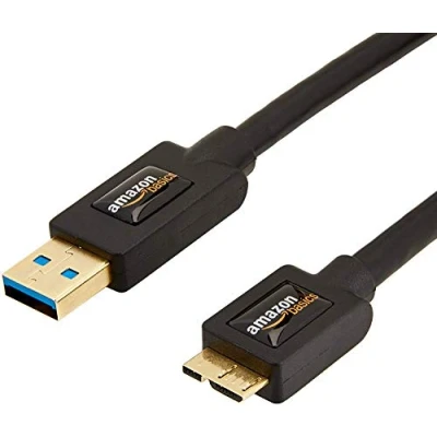 Obrázek Amazon Basics USB 3. 0 kabel, typ A konektor na Micro USB, 1,8 m, černý