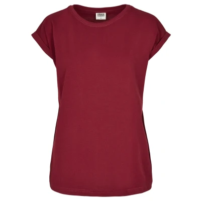 Obrázek Urban Classics Extended Shoulder TEE Jednoduché tričko Bordeaux, Ženy, Velikost: 5XL, Bordeaux