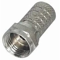 Obrázek MANAX® F konektor délka 20 mm rýhovaná verze poniklovaná pro kabel Ø 6,0 10 kusů