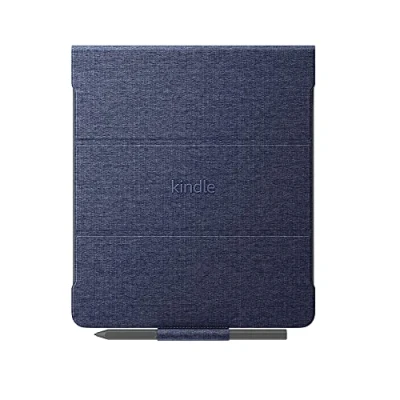 Obrázek Amazon Kindle Scribe Klapphülle mit magnetischer Befestigung schlankes, leichtes Design (nur geeignet für Scribe), Stoff, jeansblau