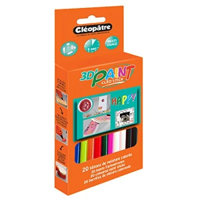 Obrázek Cléopâtre 20 barevných patron pro hobby pistoli, barevné tužky 80 g