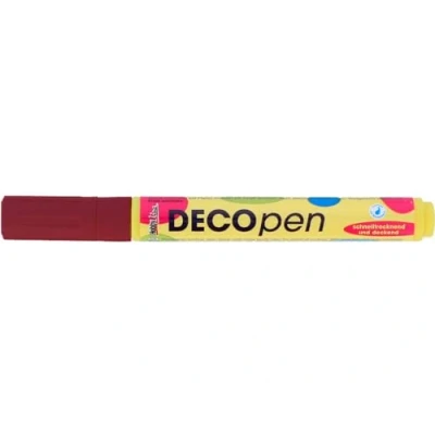 Obrázek Kreul 46112 Deco Pen medium hnědá, tloušťka linky 2 4 mm (kulatý hrotu), univerzální tužka k úpravě, popisování a zdobení malých, originálních dárků