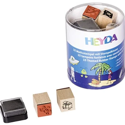 Obrázek Heyda 204888486 Stempel Dose (piráti a kosmičci) Velikost motivu: cca 1,5 x cm