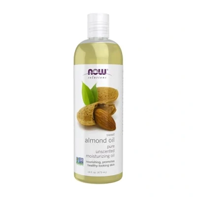 Obrázek Now Foods Solutions Sweet Almond Oil (mandlový olej) péče o pleť, 473 ml tekutá