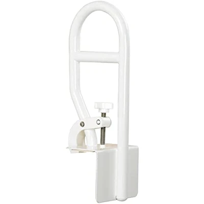 Obrázek Homecraft Sturdy Bath Tub Grab Bar, Clamp On Rail for Bathtub, Elderly Living Assist Tool Shower or Bath, At Home Bathroom Safety Attachment Handle Obese, Disabled, Injured, Post Op