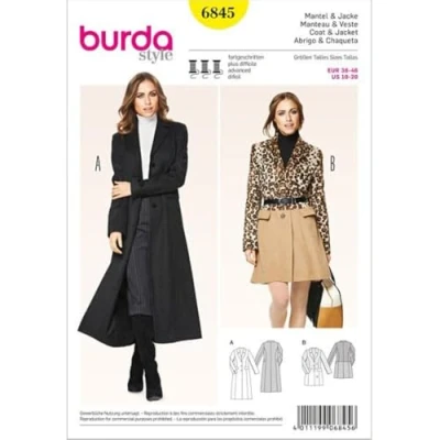 Obrázek Burda Střih kabát &amp; bunda 6845