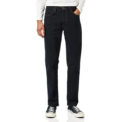 Obrázek Lee BROOKLYN BROWN L81390WB pánské džínové kalhoty/dlouhé, rovné nohavice (Straight Leg), Modrá Black Blue