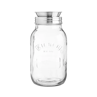 Obrázek Kilner Create &amp; Make Spirálový kráječ pro snadnou výrobu chutných spirál na ovoce a zeleninu, včetně sklenice, 1 litr, 21,3 x 10 24,5 cm