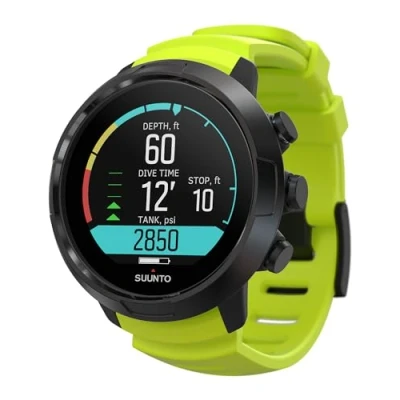 Obrázek SUUNTO Ponorný počítač D5 s barevným displejem, vodotěsnost 100 m, funkce alarmu, stopky, informace o počasí, kompasem a výdrží baterie až 12 hodin v režimu potápění