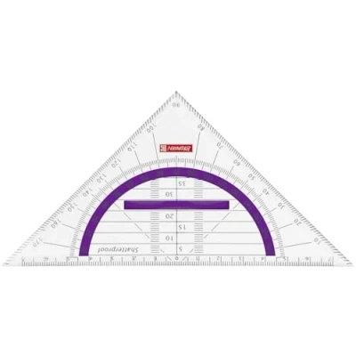 Obrázek Brunnen 104975960 geometrický trojúhelník Colour Code (pro školu a kancelář, 16 cm, nerozbitný, ergonomická rukojeť) fialová /
