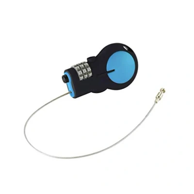 Obrázek Lewis N Clarks Retractable Cable Lock zavazadlový zámek, černý
