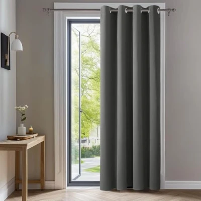 Obrázek Voálový závěs Deconovo UK s plátěným vzhledem